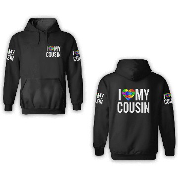 Discover I Love My Cousin 3D Hoodies