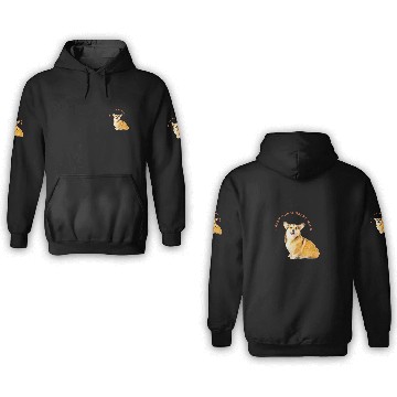 Discover Happy mind happy corgi 3D Hoodies