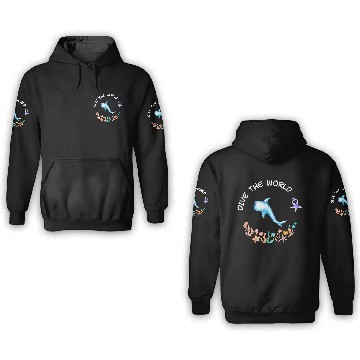 Discover Dive The World Scuba Scuba Diving Ocean Lovers 3D Hoodies