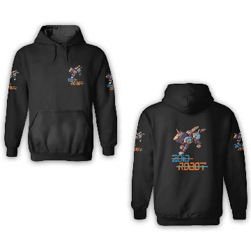 Discover Zoid robot 3D Hoodies