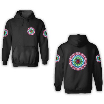 Discover Colorful Mandala Pattern Modern 9 3D Hoodies