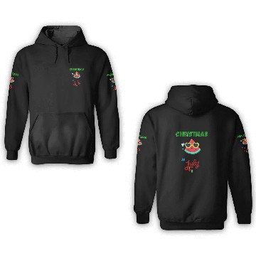 Discover christmas in july cute watermelon 3D Hoodies for summer