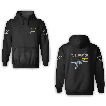 Discover F 14 Tomcat Naval aviation 3D Hoodies