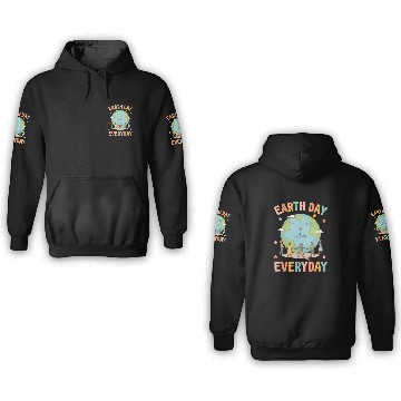 Discover Earth Day Everyday Environmental Awareness 3D Hoodies