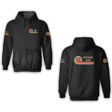 Discover Vintage 1978 birthday retro design 3D Hoodies
