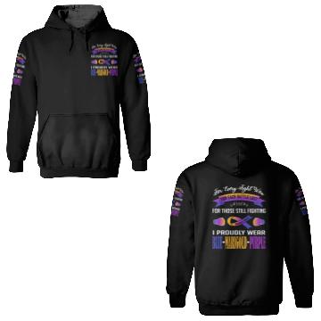 Discover I Proudly Wear Blue Marigold Purple Bladder Cancer 3D Hoodies