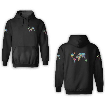 Discover Lgbt Pride Month Lgbtq World Map 3D Hoodies