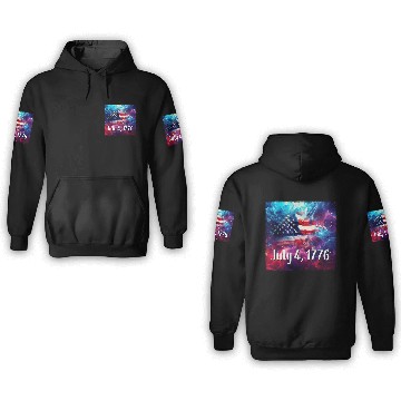 Discover July 4th, 1776 3D Hoodies