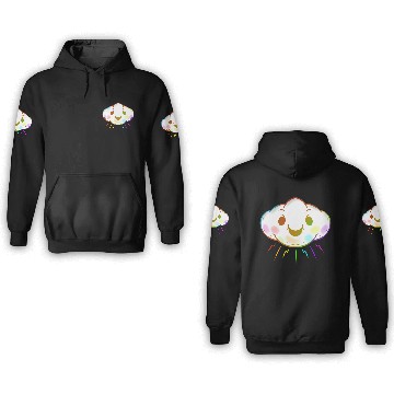 Discover Colorful Rainbow Cloud Lgbtq Lesbian Gay Pride 3D Hoodies