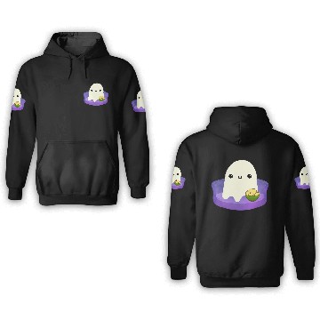 Discover Couch Potato Ghost With Potato Chips 3D Hoodies