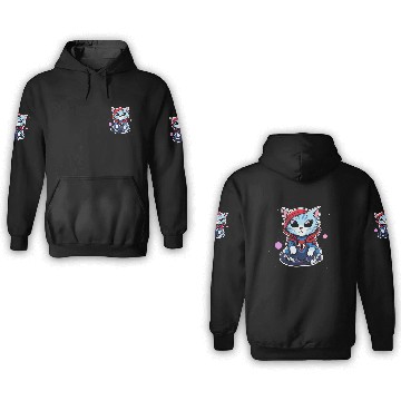 Discover Cute Spider Kitty 3D Hoodies
