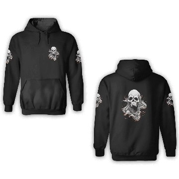 Discover Eerie Halloween Ghoul Art, Spooky Season Delight 3 3D Hoodies