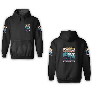 Discover 1978 vintage birthday year of birth 1978 gift 3D Hoodies