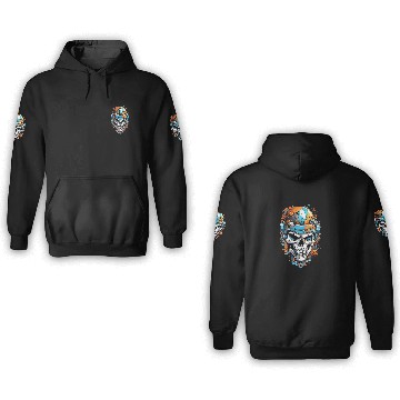 Discover Skeleton head transformed 3D Hoodies