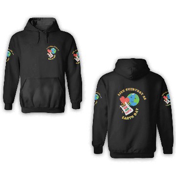 Discover Earth day 3D Hoodies