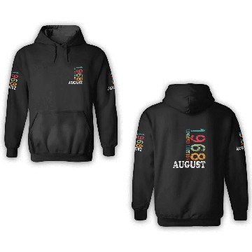 Discover august 1968 Anniversary august 1968 august 3D Hoodies