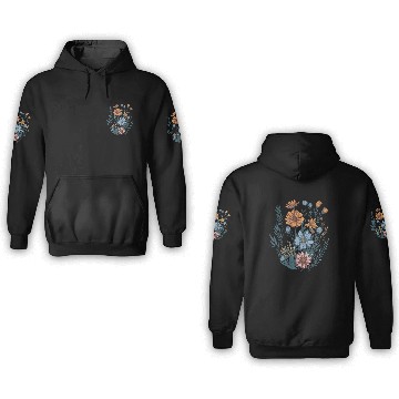 Discover Nature Aesthetic Wild Flower Botanical 3D Hoodies