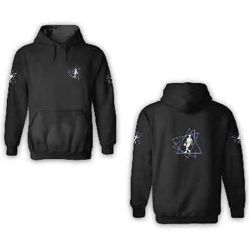 Discover Geometric Basketball Dribble 3D Hoodies