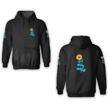Discover Sunflower Peace love freedom 3D Hoodies