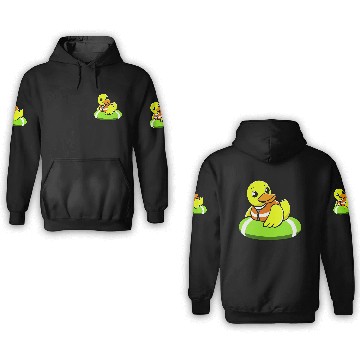 Discover A Lazy Duck Is Swimming 3D Hoodies