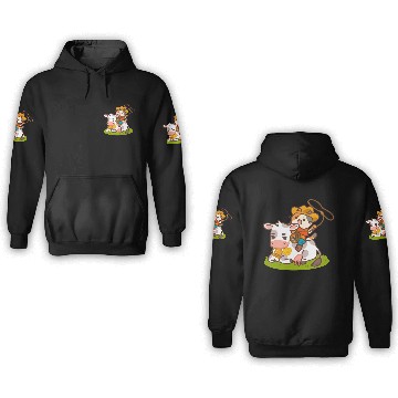 Discover Meow Dy Yeehaw Cowboy Cat 3D Hoodies