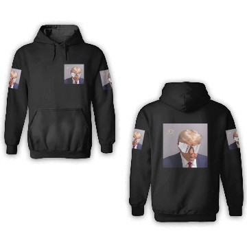 Discover Trump Mugshot with YZY Shades 3D Hoodies