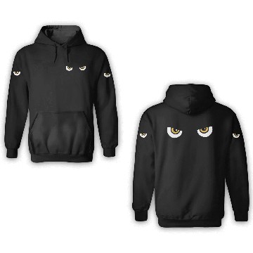 Discover Black Cat Yellow Eyes | Halloween Cat Lovers Gift 3D Hoodies
