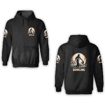 Discover Bowler Bowling Sport Strike Spare 3D Hoodies