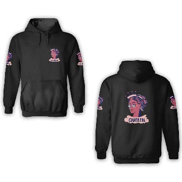 Discover Royal Elegance | Queen Inspired Design 3D Hoodies