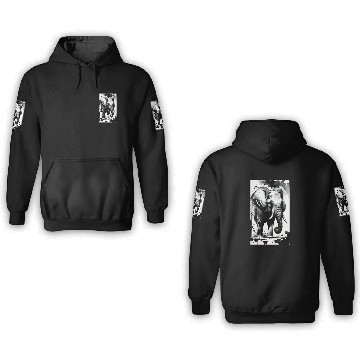 Discover Elegant Elephants: Elevate Your Style with Grace 3D Hoodies