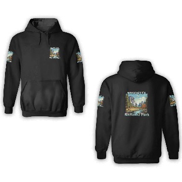 Discover USA Yosemite National Park Sierra Nevada Colorful 3D Hoodies