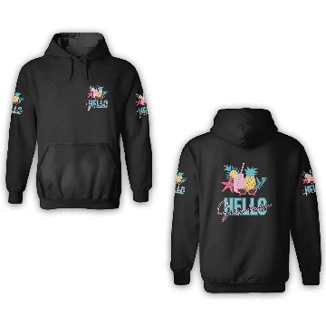 Discover Hello Summer vibes 3D Hoodies
