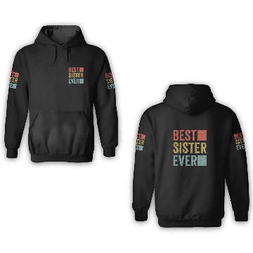 Discover Womans Best Sister Ever 3D Hoodies Big Sister Little