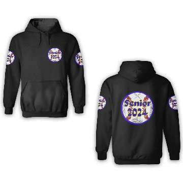 Discover Baseball Senior Class of 2024 3D Hoodies