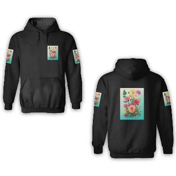 Discover Peach and Pink Spring Flowers 3D Hoodies