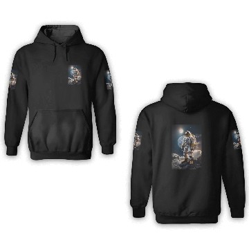 Discover To the moon best design 3D Hoodies