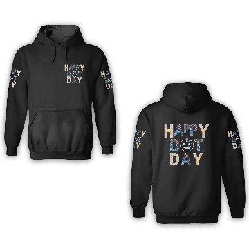 Discover Happy dot day pumpkin polka dot 3D Hoodies