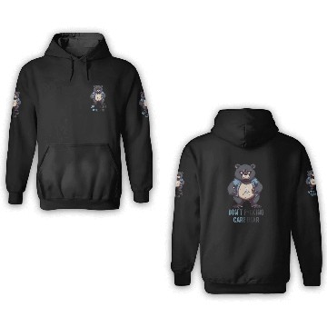 Discover Don't F*cking Care Bear 3D Hoodies