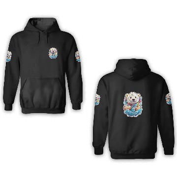 Discover Polar Bear Kawaii 3D Hoodies