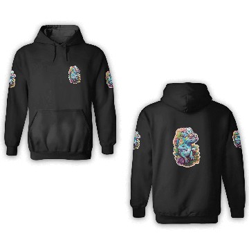 Discover Chameleon kawaii 3D Hoodies