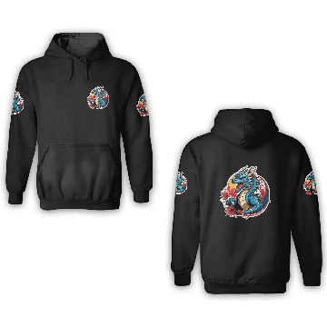 Discover BLUE DRAGON ANGRY 3D Hoodies