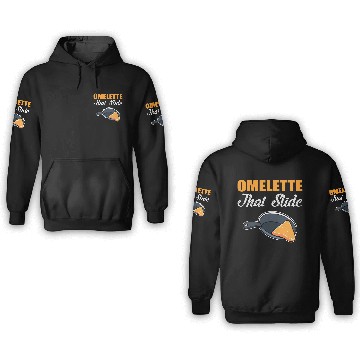 Discover Omelette that Slide Chef or Cook Gift 3D Hoodies
