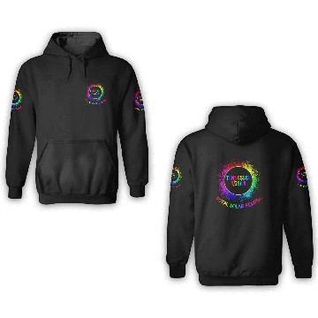 Discover Total Solar Eclipse Tennessee 4/28/24 Kids Eclipse 3D Hoodies
