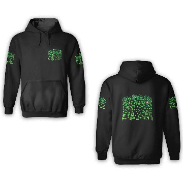 Discover Saint Patrick's Day Paris France 3D Hoodies