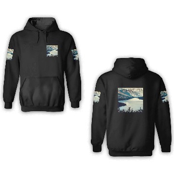 Discover vacation at Great Bear Lake, Canada 3D Hoodies