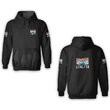 Discover Venice Gondola Italy Venezia 3D Hoodies