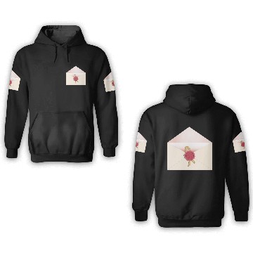 Discover beautiful envelope with an elegant seal 3D Hoodies