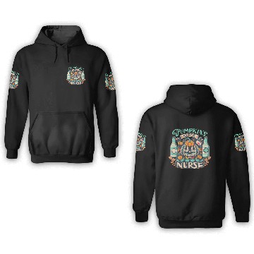 Discover Pumpkin Nurse 3D Hoodies