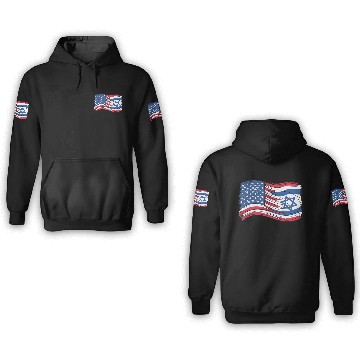 Discover USA Israel flag! We stand with Israel! 3D Hoodies
