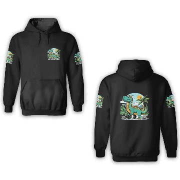 Discover Tropical Dinosaur Adventure Design 3D Hoodies